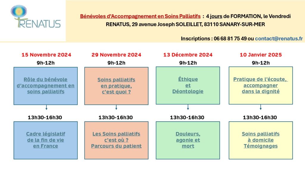 Dates de formation RENATUS